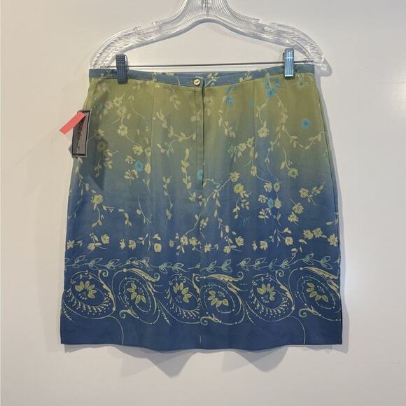NWT Vintage Rikki J. New Work Floral Print Pencil Skirt Womens Size Large (927)‎ - Picture 2 of 6